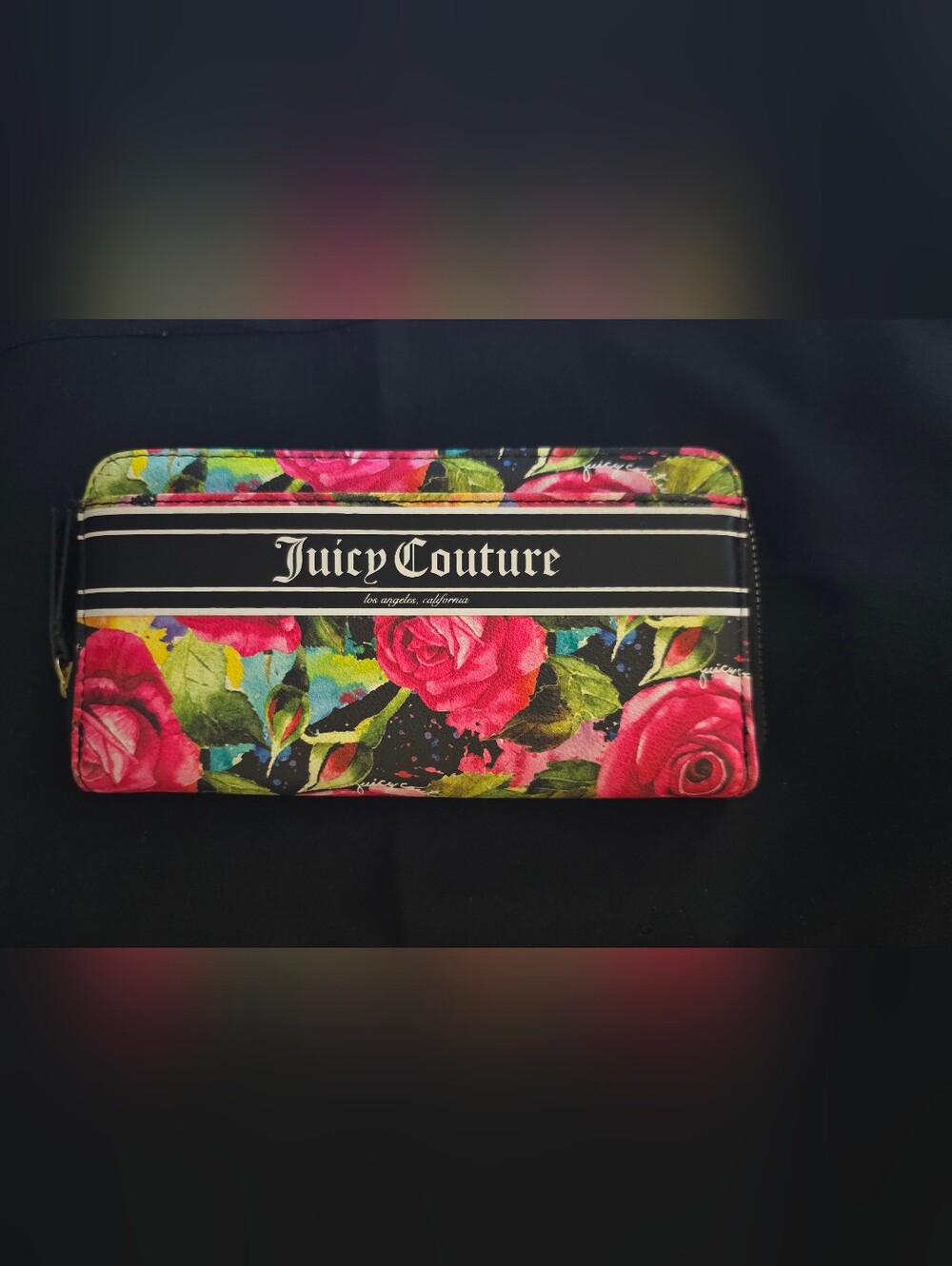 Juicy Couture Floral Pink Green Wallet